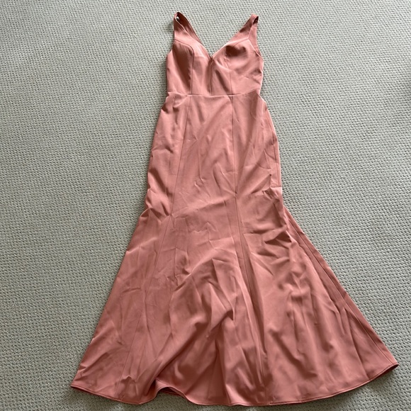 Jenny Yoo Coral Bridesmaid Dress - Picture 2 of 6